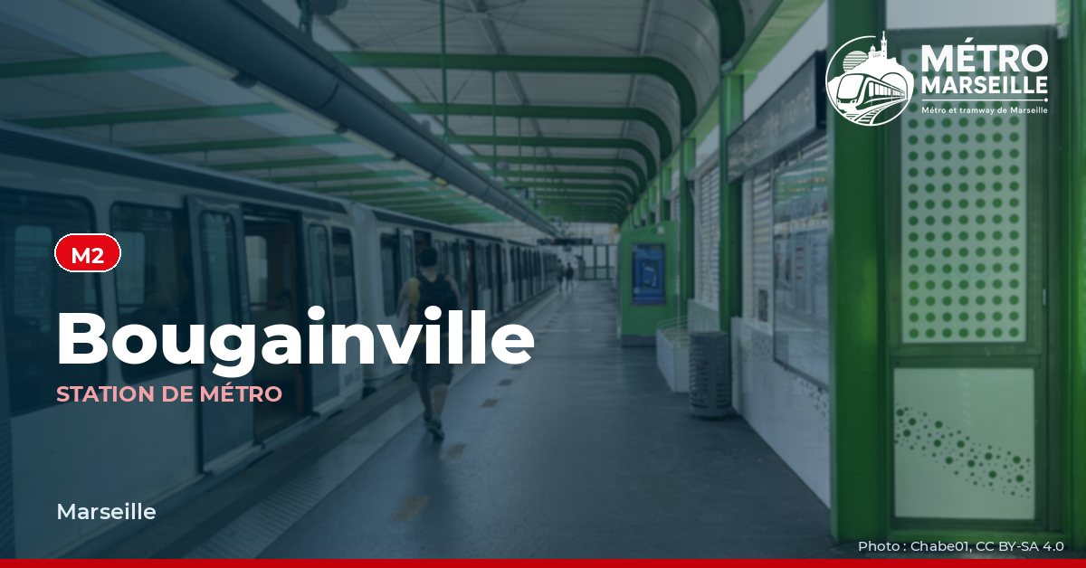 Station Bougainville du métro et tramway de Marseille