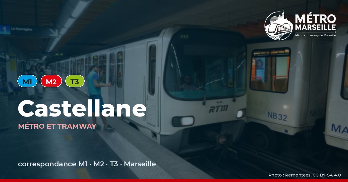 Station Castellane du métro et tramway de Marseille