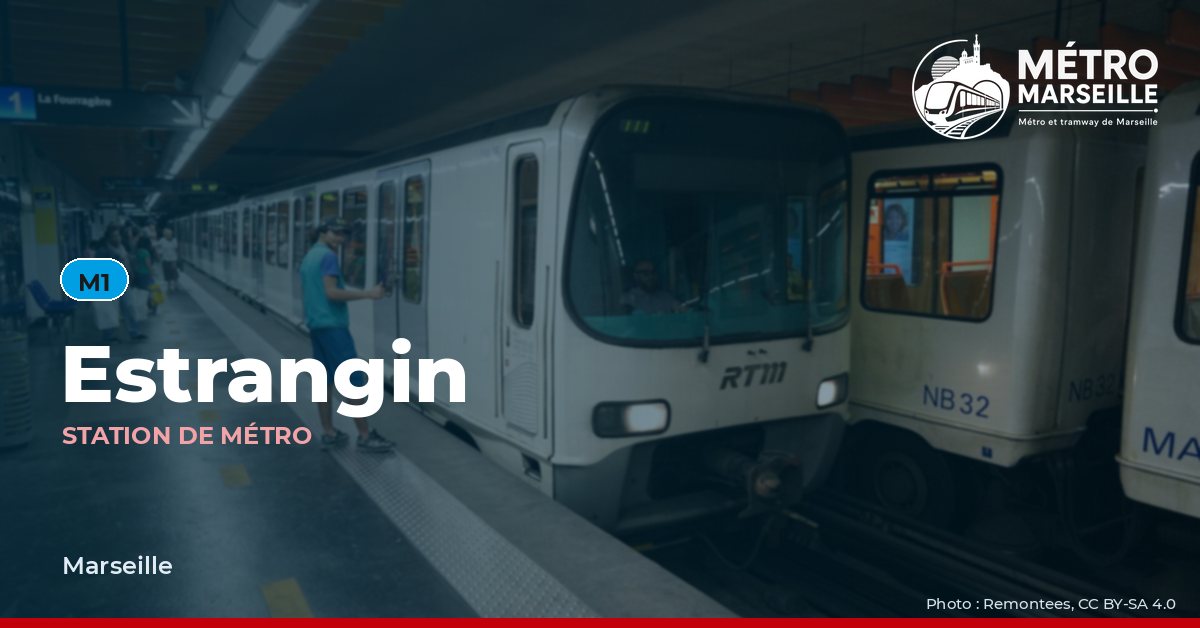 Station Estrangin du métro et tramway de Marseille