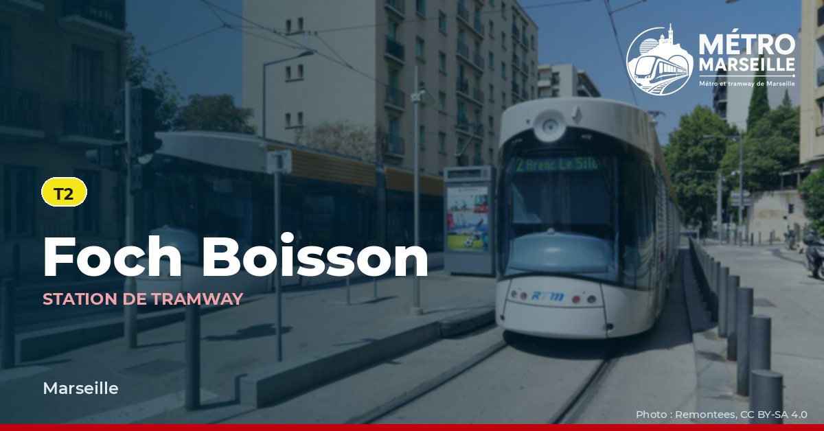 Station Foch Boisson du métro et tramway de Marseille