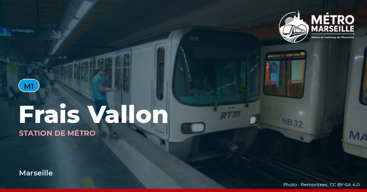 Station Frais Vallon du métro et tramway de Marseille