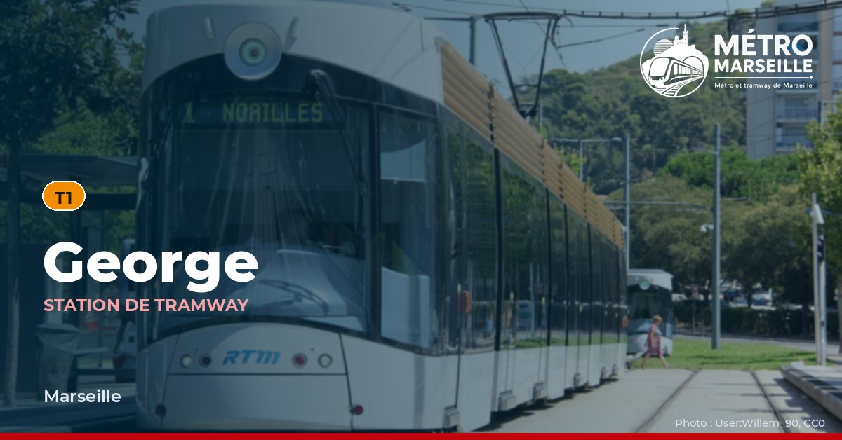 Station George du métro et tramway de Marseille