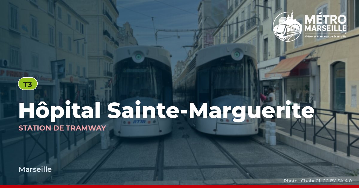 Station Hopital Sainte Marguerite du métro et tramway de Marseille
