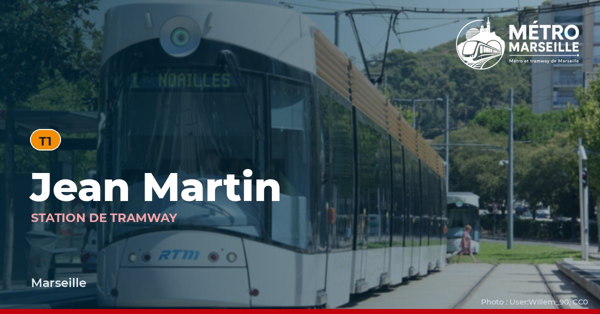 Station Jean Martin du métro et tramway de Marseille