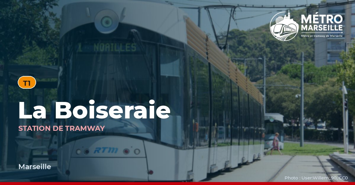 Station La Boiseraie du métro et tramway de Marseille