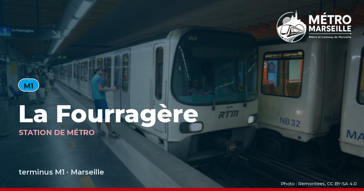 Station La Fourragere du métro et tramway de Marseille