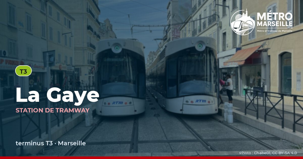 Station La Gaye du métro et tramway de Marseille
