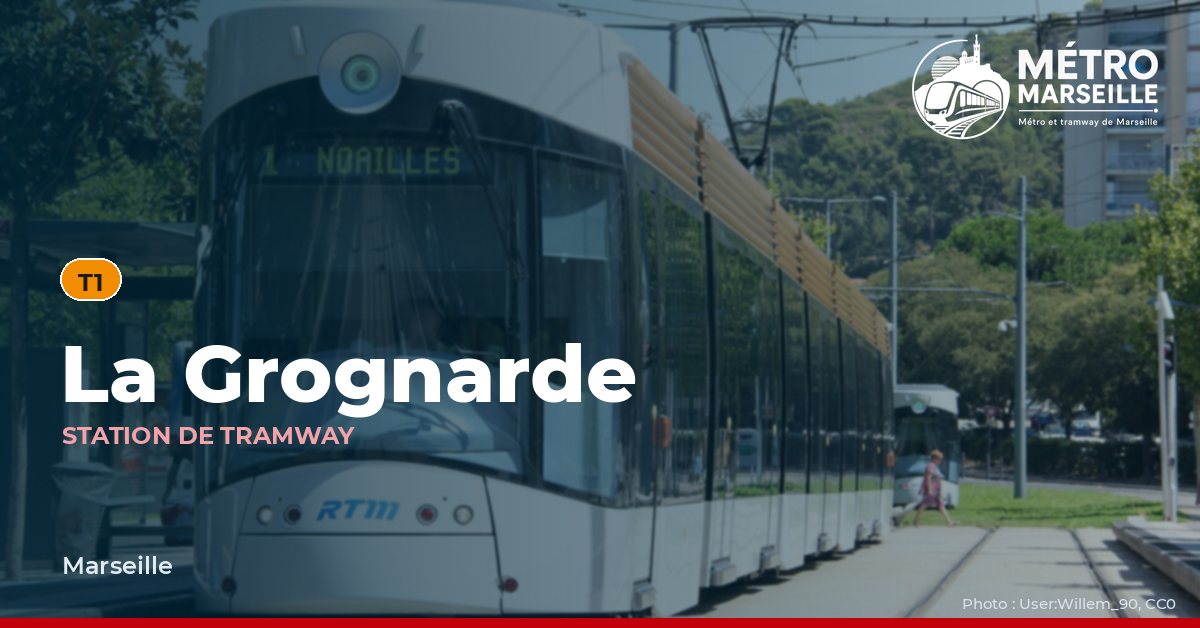 Station La Grognarde du métro et tramway de Marseille