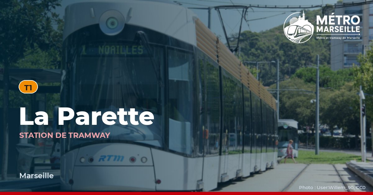 Station La Parette du métro et tramway de Marseille