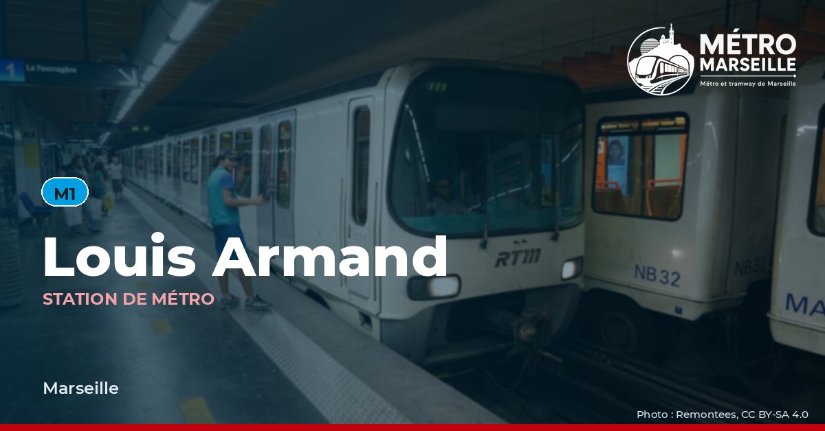 Station Louis Armand du métro et tramway de Marseille
