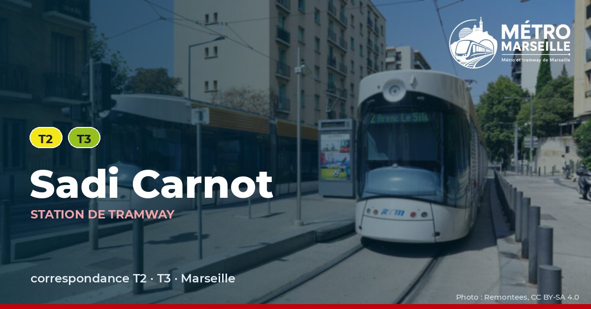 Station Sadi Carnot du métro et tramway de Marseille