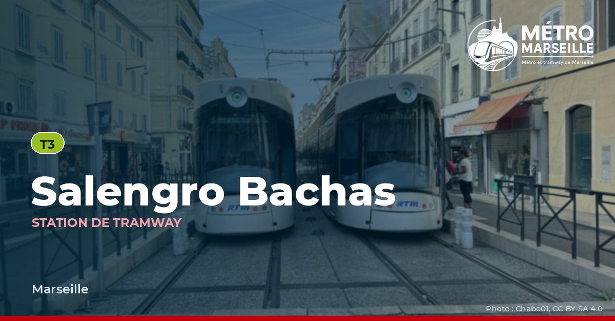 Station Salengro Bachas du métro et tramway de Marseille